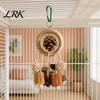 Bird Play Enrichment Toy Parrot Chew Toy, Pine Cone Corn Cob Rattan Ball Oral Health Foraging Cage Accessories for Conure Parakeet Cockatiel