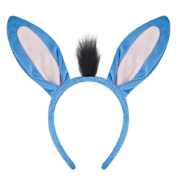 Halloween Donkey Cosplay Accessories Donkey War Headband Donkey Tail Bowtie Skirt for Children Halloween Role Play