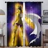 Saint Seiyas Partition Blackout Curtain for Room 2 Panel Tulle for Bedroom Modern Living Room Curtains Halloween Decoration Home