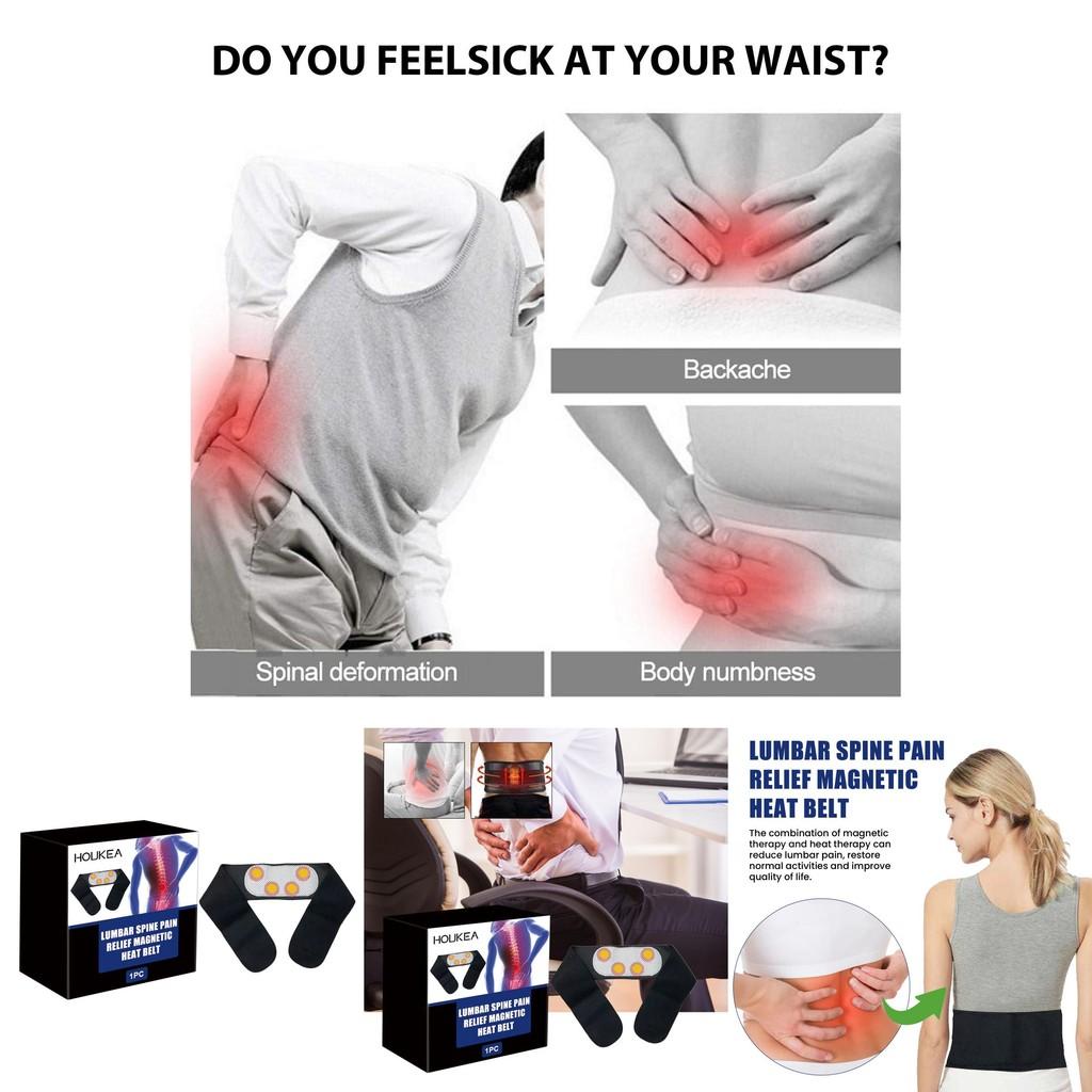 Houkea Self-heating Magnetic Back Support Belt For Effective Pain Relief And Comfort