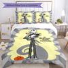 Jack Skellington Quilt Cover Set Perfect for Playroom Lightweight Perfect Gift for Friends Family