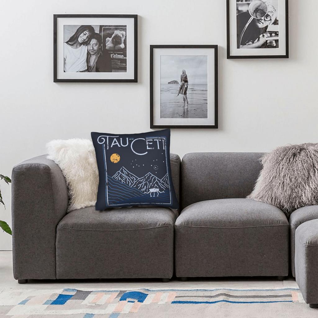 Project Tau Ceti Pillow Case Comfy Pillow Cover Retro Trendy Cushion Cover For Sofa Home Decor