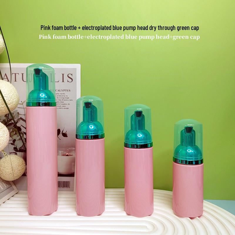 60ml Pink Travel Foaming Intimate Mousse Dispenser Bottle for Eyelash Cleanser