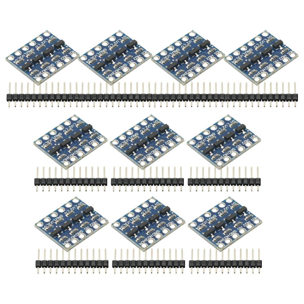 10pcs 4 Channels IIC I2C Logic Level Converter Bi-Directional Module Logic Level Shifter 3.3v to 5v for Arduino