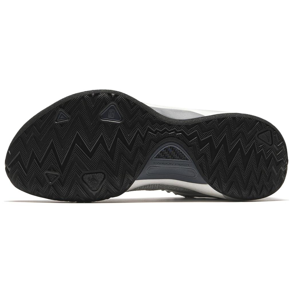 New Anta GH5 Cushioning Rebound Low Top Basketball Shoes Men's Silver Black 112431115-6