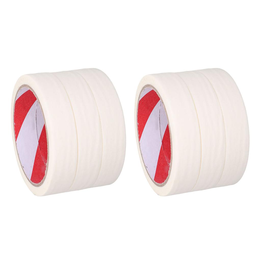 Car Paint Tape High Temperature Proof 0.79in X 65.62ft White Automotive Refinish Masking Tape for Home Office School