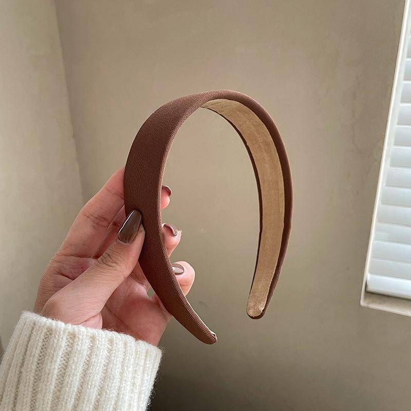 

1 шт. Элегантная повязка для прижимания волос при мытье, повязка для связывания волос для женщин, новый летний дизайн, широкополая черная заколка для волос, ободок, головной убор.