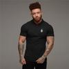 Muscleguys Summer Short Sleeved T-shirt Trend Lapel POLO Shirt Simple and Versatile with Half Sleeve