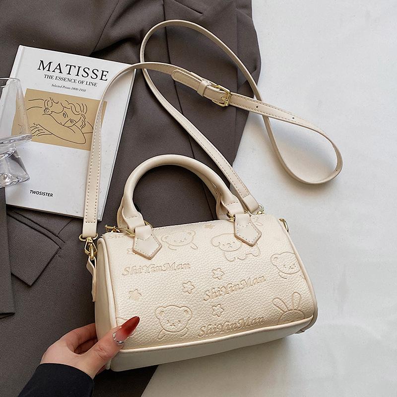 Korean Version Hot Sale Fashion Cute Print High Sense Portable Pillow Bag Temperament Versatile Casual Commuter Messenger Women's Bag