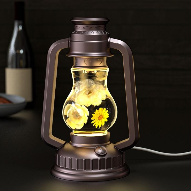 Silicone Camping Lamp Mold Set with LED Suitable for Making Customing Resin Gifts for Holiday or Birthday Presents