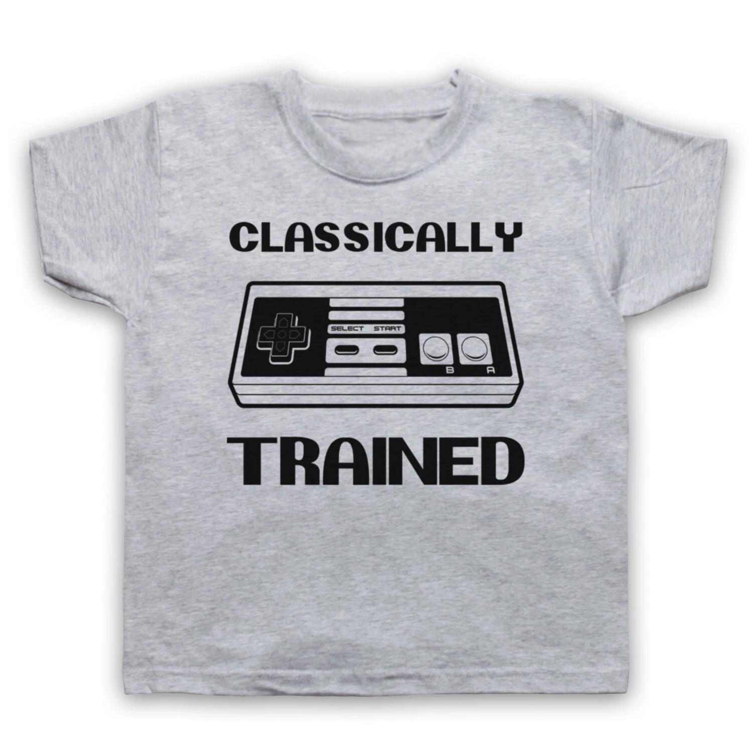 CLASSICALLY TRAINED UNOFFICIAL VIDEO GAME NES RETRO KIDS CHILDS T-shirt 120