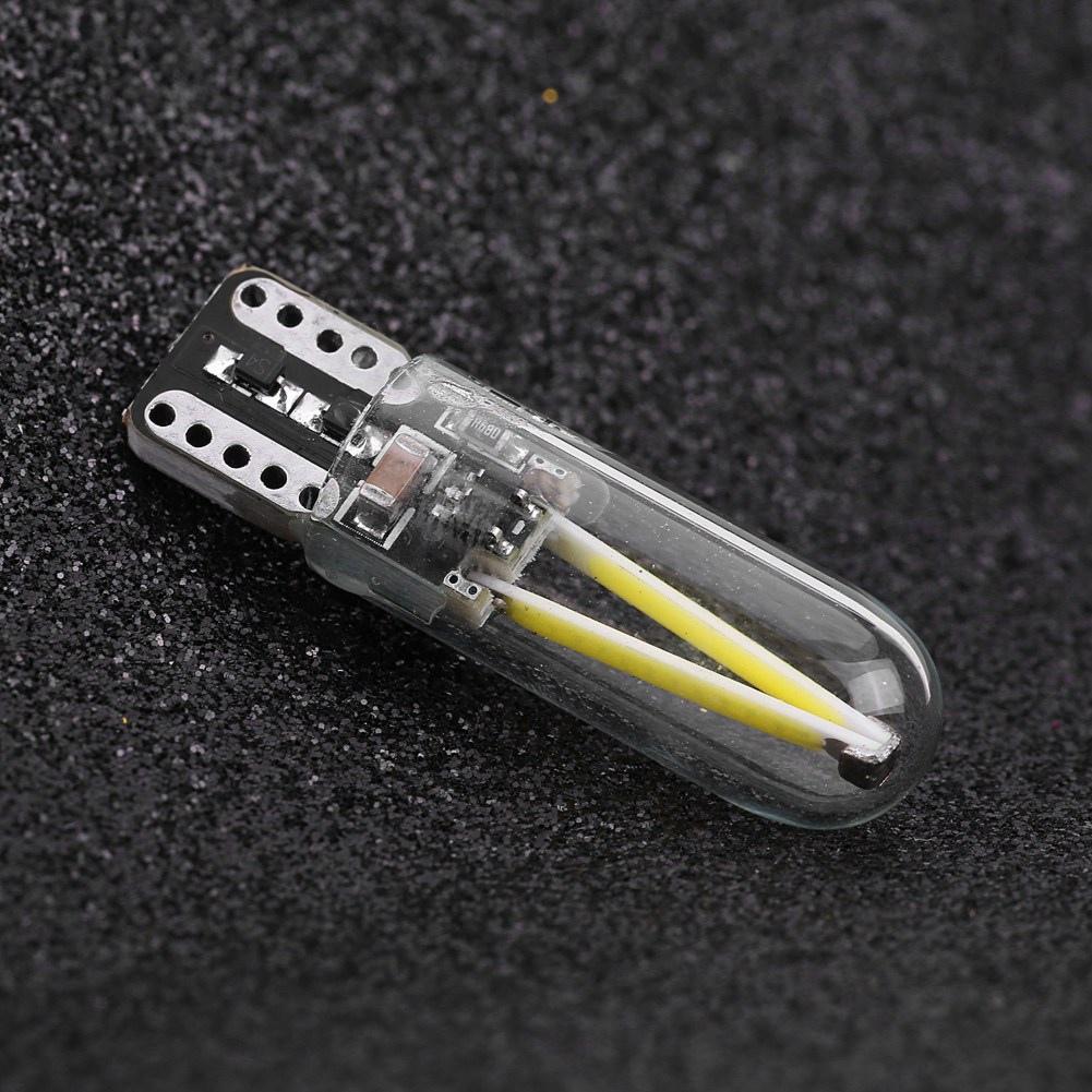 Pereche 8 28V W5W T10 Sticlă COB Filament LED Auto Lectură DRL Semnalizare LED Bec Lumină Albă