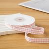 10yards/Roll Wave Edge Candy-Colored Plaid Ribbon 1CM Lace Checkered DIY Hair Accessories Gift  Cake Box Decor Bouquet Bow