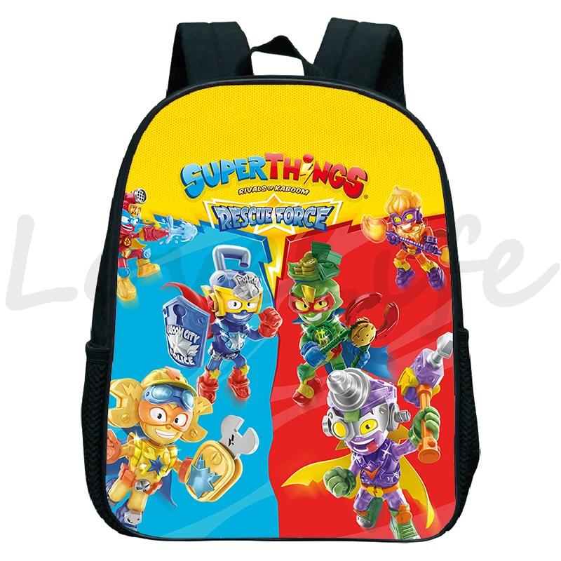 Superthings Neon Power Backpack for Kids Game Superzings Kindergarten Backpack Children Book Bag Boys Girls School Bags