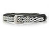 Ladies' Wide Leather Belt with Rhinestone Accents - Korean Style Versatile Cowhide Fashion Accessory