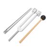 Portable Tuning Fork Set Aluminum Alloy 128hz Tuning Fork with Reflex Hammer for Relaxation