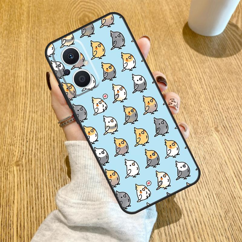 

Cartoon Cockatiel Collage Funda For OPPO Reno 14 F 10 11 12 13 Pro 13F 12F 11F 7 8 Lite OPPO Find X6 X5 X8 X9 Pro Case OPPO Find X6 Pro
