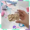 6 Packs Rectangle Small Clear Plastic Storage Containers Case Hinged Lid...
