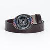 Cowhide Trendy Men's Retro Casual Plate Buckle Belt