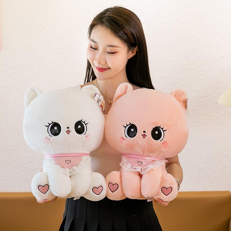 Cute Cat Doll Plush Toy Cute Sweet Cat Throw Pillow Bed To Accompany Sleeping Doll