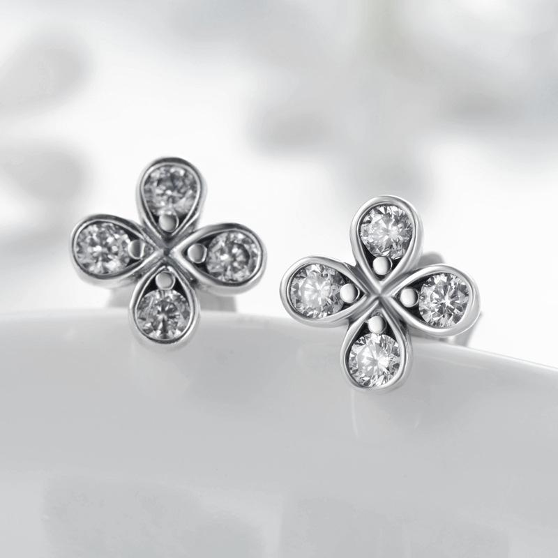 Tancise 925 Sterling Silver Zircon Earrings Drop Earrings For Women Wedding Party Gifts