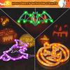 3pcs Halloween Lights Decorations Light Up Decorations with Suction Cup & Hooks