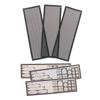 3Pcs Pvc Dust Filter Universal Diy Shield Back Plate For Computer Chassis I/O