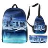 Beliebte Neuheit Cool Subnautica Below Zero 3D-Druck 3 Stück/Set Schülerrucksäcke Reise-Laptop-Rucksack Brusttasche Federmäppchen