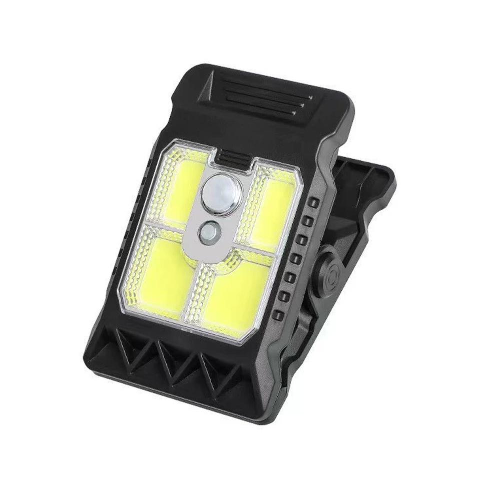 LED Solar Clip Light Portable Waterproof Body Sensor Lamp Courtyard Garden Lamp Patio Home Wall Lights For Outdoor Camping
