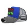 Animal embroidered baseball cap - shark design - mesh visor - curved brim sun hat