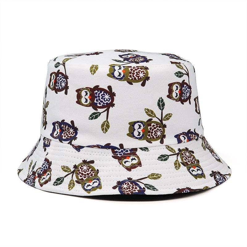 New Arrival Summer Sun Protect Woman Man Unisex Reversible Printed Cactus Bucket Hat