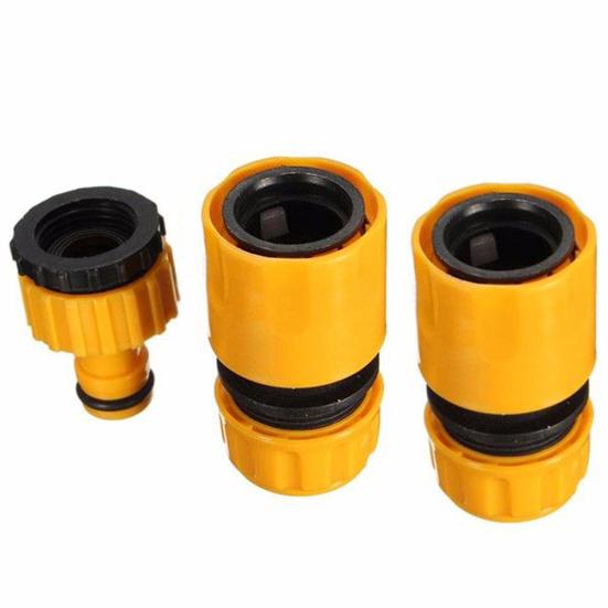 3 Pcs Garden Car Water Hose Pipe Tap Connector Vehicle Washing Hosepipe Adapter