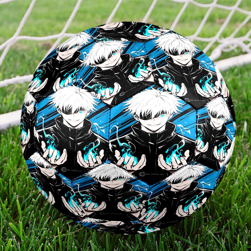 Jujutsu Kaisen Print Size 5 Soccer Ball, Standard Match Football for Sports Game and Team Practice, Ideal Gift for Soccer Fans