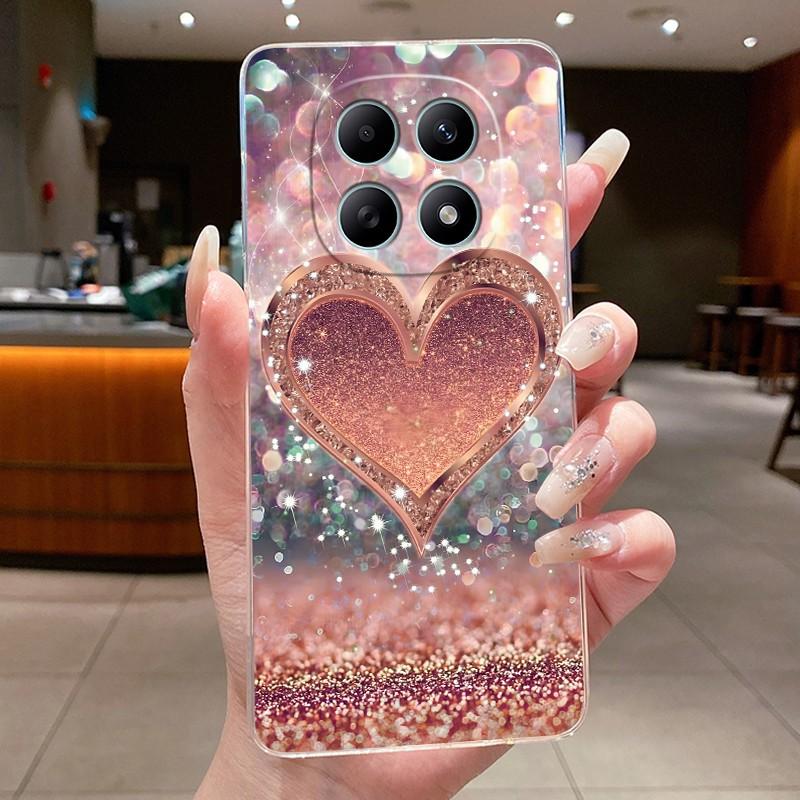 For Xiaomi Poco M8 Pro Casing Clear Luxury Fashion Butterfly Flowers Soft Silicone TPU Case For PocoM8 PocoM8Pro 5G Shell Cover