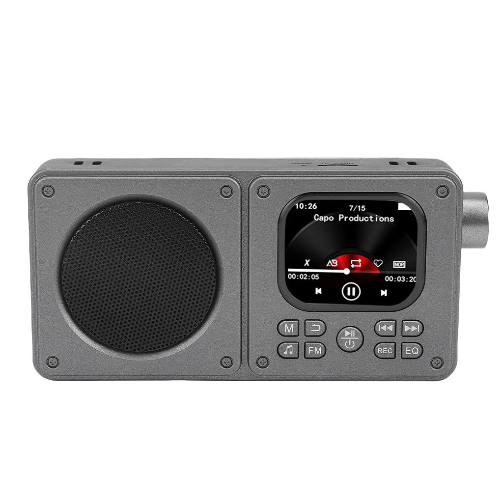 Video Radio AM FM 2.01 Inch Screen MP3 MP4 Player   5.4 Speaker Portable Rechargeable Radio with Earphone  