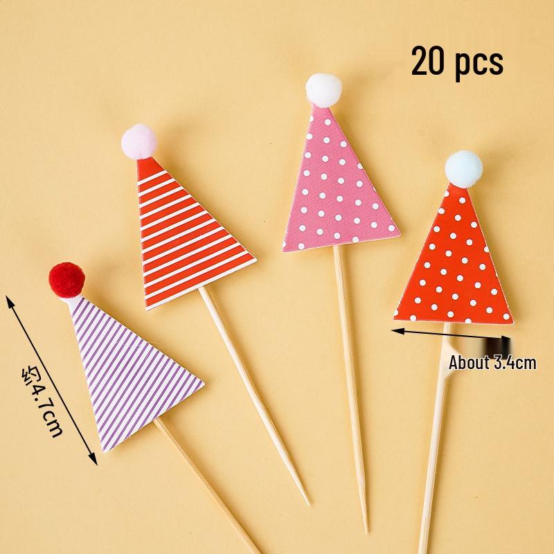 Colorful Macaron Cartoon Birthday Candle Decorations