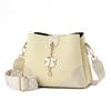 Womens Water Bucket Handbag With Adjustable Strap And Zipper Closure For Casual Outings