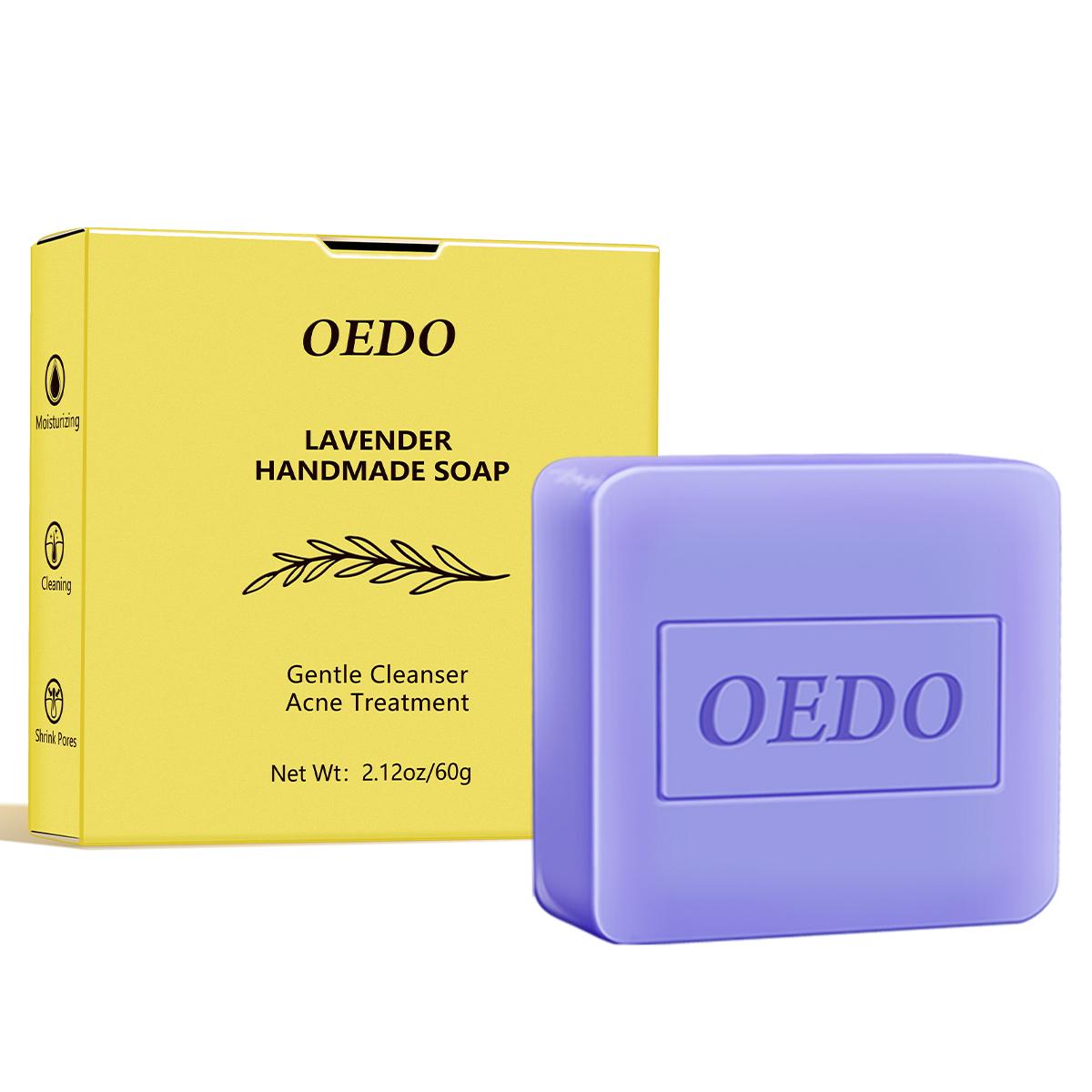 

OEDO Lavender Handmade Soap Cleaning Pore Oil Control 1pcs