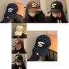 Trendy Cotton Baseball Cap With S Letter Design Wide Brim For All Seasons
