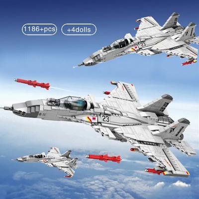 Askeri Hava Kuvvetleri Silah Serisi Yapı Taşları helikopter J-15 Uçan Köpekbalığı Uçak Tuğla Jet uçak oyuncakları Doğum Günü Hediyesi Çocuk Için