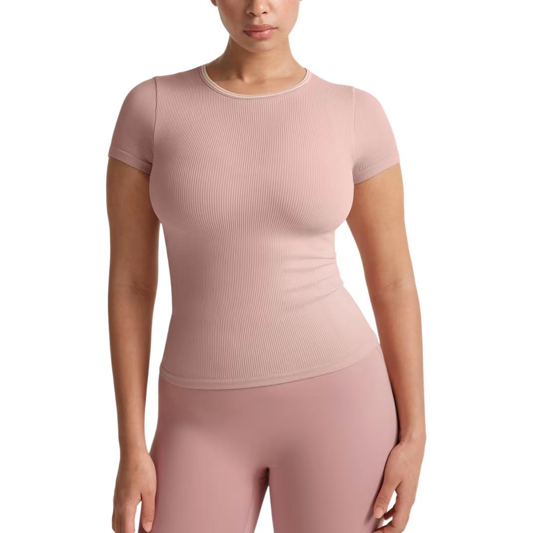 (WMNS) Nike x SKIMS Ribbed Seamless Baby T-Shirt Himalayan Women s SSSSL9718W-HEC XS