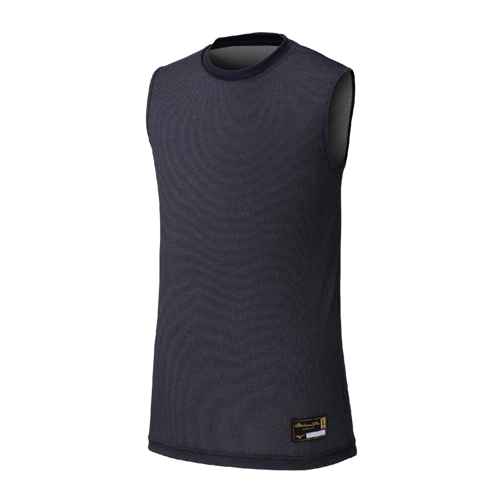 Mizuno MIZUNO Mizuno Pro KUGEKI ICE Sweat Low Baseball Wear Training Practice Inner Sleeveless 14 Navy L Size Treatment/Ventration Neck/Sleeveless