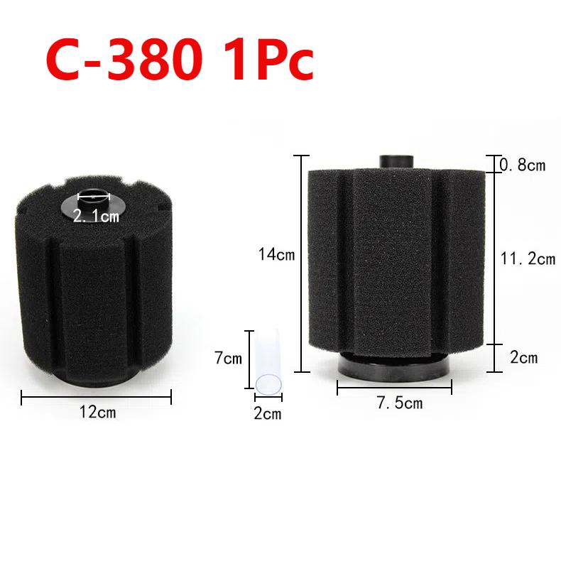 Aquarium Bio Sponge Filter Efficient Filtration System with Airs Pump for Freshwater Shrimp Tanks, Multiple Sizes