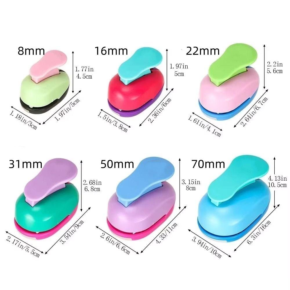 Paper Cutter Crafts Hole Puncher 8/16/22/31/50mm Star Punching Machine  Card Making