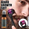2pcs Natural Men Beard Growth Roller Kit Men's Beard Growth Oil Nourishing Enhancer ,Moustache Growth Enhancer 30ML