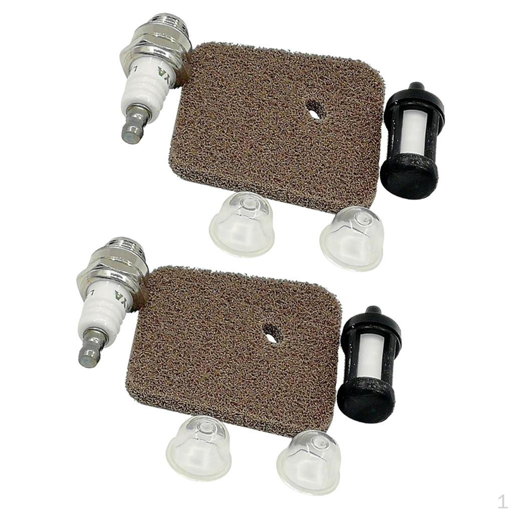 Buy 2x Air Fuel Filter Spark Plug for Stihl FS38 FS45 FS46 FS55 HS45