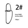 100pcs Fishing Snaps Fishing Connector Stainless Steel Pin  Men