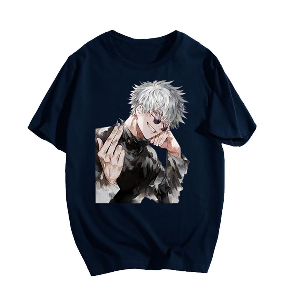 Jujutsu Kaisen New Round Neck Women Unisex T-shirt Pure Cotton Short Sleeves