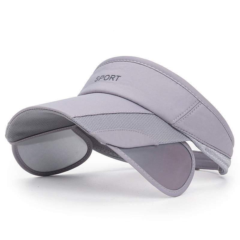 Summer Unisex Wide-Brim Sun Protection Hat with Drawstring