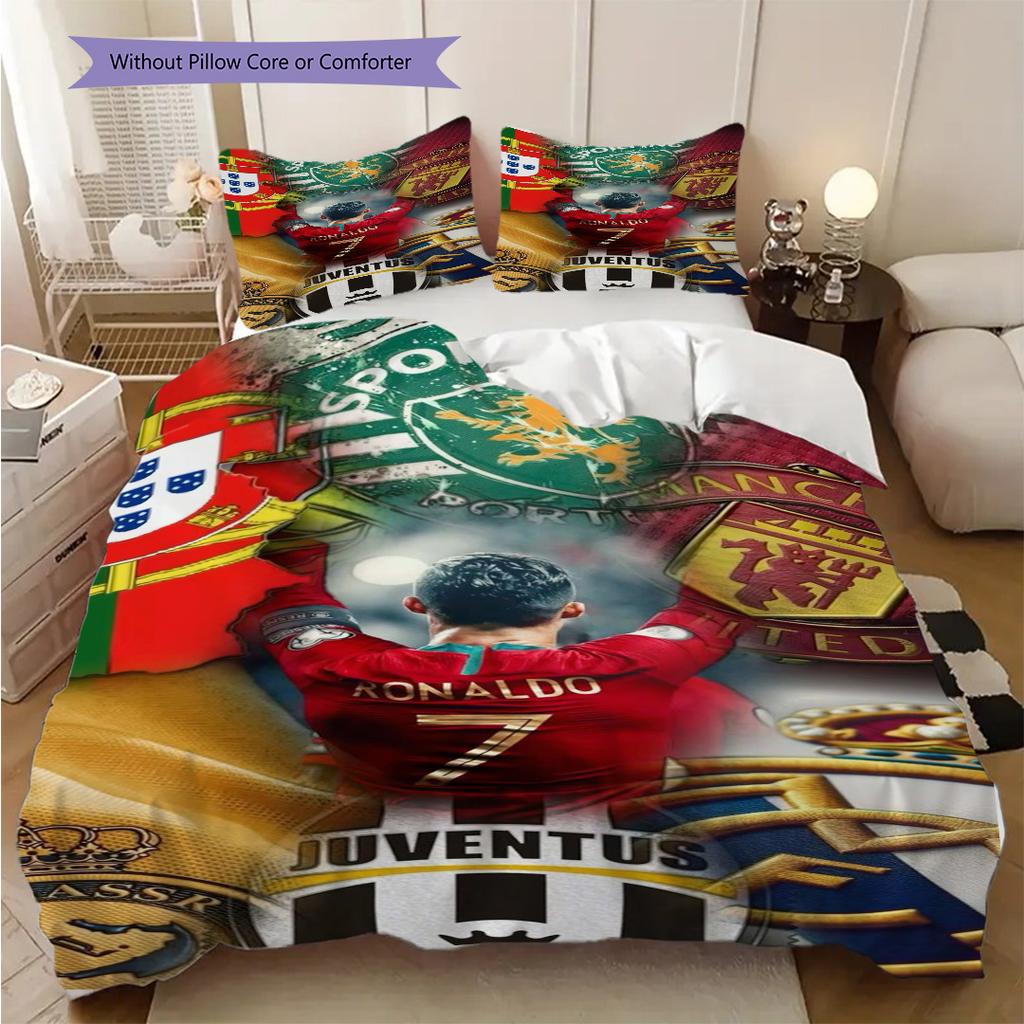 Cristiano Ronaldo Legends Bedding Without Core 1 Duvet Cover 2 Pillowcase Without Core Duvet Cover And Pillowcase Bedding Set Christmas Birthday Gift